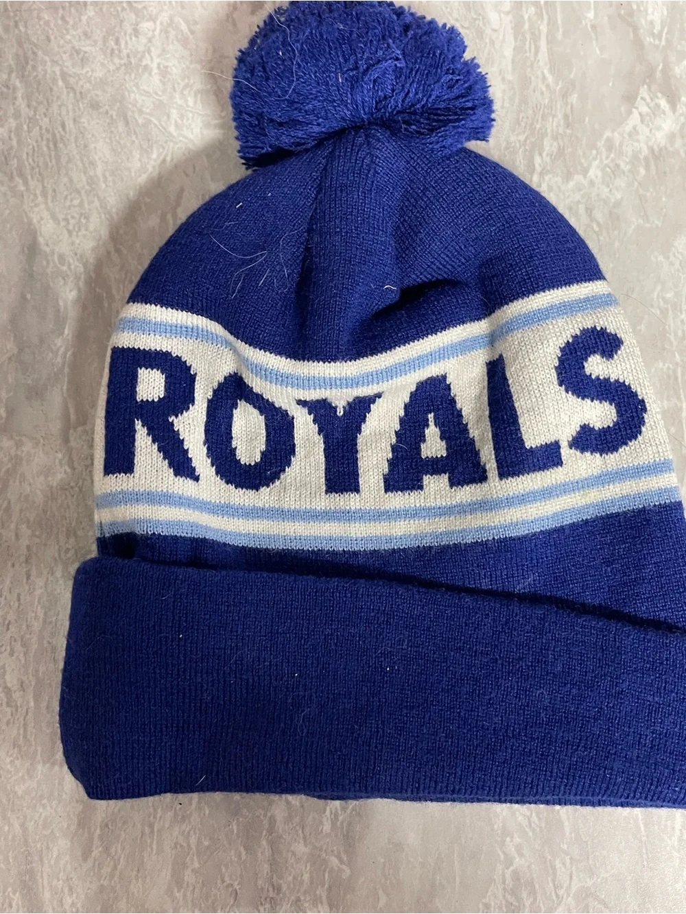 Kansas City Royals Blue One Size Beanie Hat MLB Baseball Fan Favorite Cap